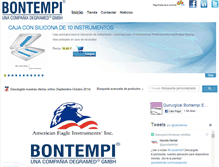 Tablet Screenshot of bontempi.es
