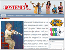 Tablet Screenshot of bontempi.com